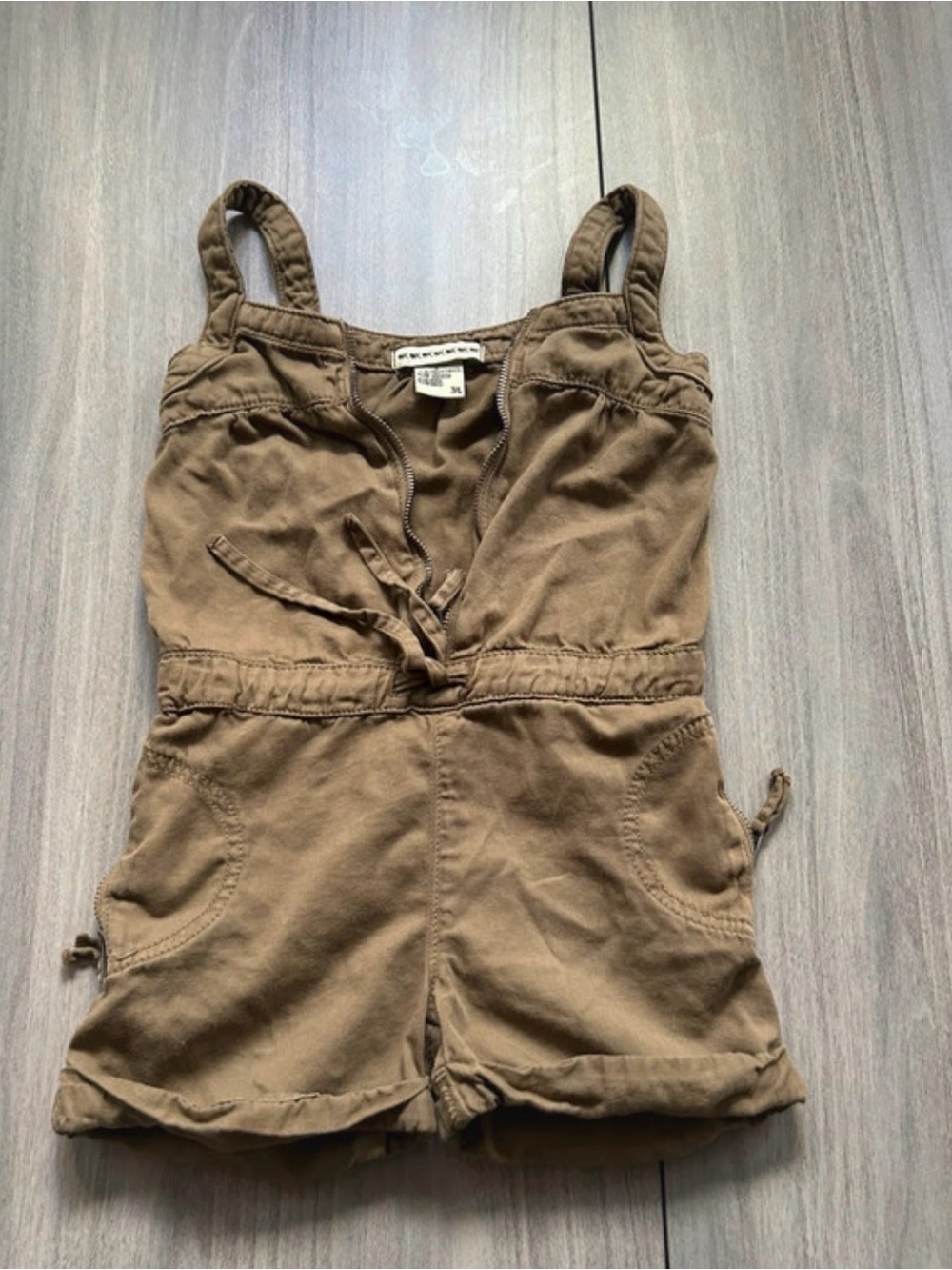 Anthem of the Ants Brown Cotton toddler Romper